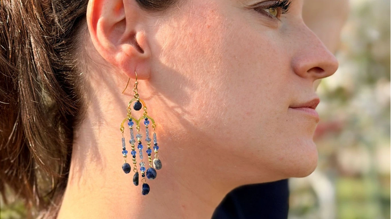 Boucles d'oreilles lunaires